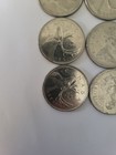 Canada 10 Coins  Nine  25 Cent Coins And One Dollar Coin