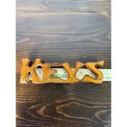 Vintage Rustic Wooden Keys Wall Hanging Key Holder Rack 4 Hook Entryway Decor
