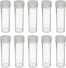 Coin Storage Tubes  Round Clear Plastic W  Screw On Tops For Cents   Pennies  qu