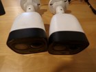 2 Lorex 1080p Cvi Deterrence Bullet Security Cameras C241da-z Lot Set Pair