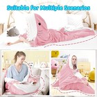Touchat Shark  Blanket  Body Suit  For Adult - Super Soft Cozy Flannel Throw