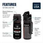 Mace Pepper Gel - Max Police Strength Oc With Uv Dye - No Wind Blowback