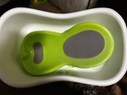 Baby Bath Tub With Infant Insert  White green gray Newborn Bath Support