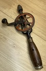 Antique Goodell-pratt No  05 Hand Drill Patent 1891 Brass Cap Bit Storage