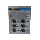 6 Defiant Tonebridge Matte Black Bed And Bath Door Lever Locking Privacy 6 Pack