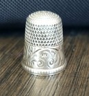 Antique Simon s Brothers Sterling Thimble Great Condition 