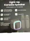 Mini Karaoke Machine  Portable Bluetooth Speaker With 2 Wireless Microphones    