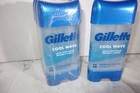 4 Pack Gillette Cool Wave Clear Gel Mens 72 Hr Antiperspirant   Deodorant 3 8 Oz