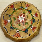 Cochiti Drum W  Navajo Hand Painted 15   