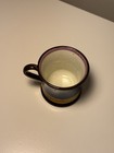 Antique Copper Luster Child s Mug Cup Blue Band - 1800 s