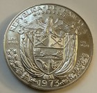 Uncirculated Proof 1973 Panama 1 Balboa Silver Foreign Coin