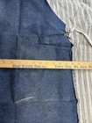 Vtg Distressed Blue Denim Selvedge Apron Workshop Work Wear Pontiac Plant Pocket