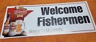 W   vintage 1989 Schmidt Beer Welcome Fishermen Honest To Minnesota Paper Banner