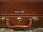 Vtg Samsonite Streamlite Shwayder Bros Saddle Tan Suitcase Cary Luggage With Key