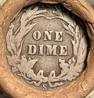 Unsearched Old Estate Wheat Cent Roll Indian Head Vintage Penny Silver Dime  q3