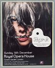 Bjork 2001 Original  Advert Concert Royal Opera House London Vespertine