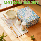 Matcha Whisk Set  7 Pcs   Japanese Matcha Kit With Ceramic Bowl  Bamboo Chasen W