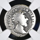 Roman Empire Marcus Aurelius Ar Silver Denarius Ad 161-180 Ngc Certified Genuine