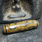 Ancient Tibetan Dzi Beads Old Agate 9 Eyes Amulet Talisman Pendant 12  44mm  5141