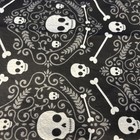 Halloween Fabric Lot Of 8  Yards Different Patterns Pumpkin-cats-bones-j Skeling