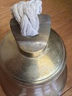 Vintage Solid Brass Bronze Ships Bell Heavy Cast Maritime Nautical Fog Dinner