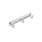 Moen Yorkshire 10in Bar Triple Robe Hook Chrome Zinc