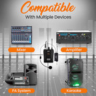 Pyle Uhf Wireless Microphone System Kit - Portable Professional Cordless Microph