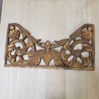 Gold Gilt Carved Wood Over The Door  Mirror Wall Pediment French Crest 19  X 10 