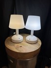 Table Touch Lamps  2  Solid White Adjustable Dimmer Micro Usb Chargers Included