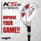 Majek Golf All Hybrid 9 Regular Flex Right Handed Utility R Flex Club