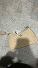 Coach Signature Teri Shoulder Bag Beige Coated Canvas Zip Detachable Strap