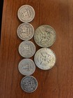 Silver Coins Lot Quarter Half Dollar Us 1967 1965 1943 1964 1960 1957