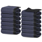 Moving Blankets 80 x72  Furniture Protective 12 Pack Shipping Packing Pads Blue