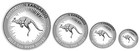 Australian Red Kangaroo 2017 Silver Proof Four-coin Set In Presentation Case