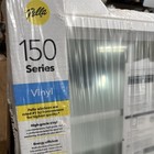 Pella 150 Series 23 5  X 35 5  White Exterior Double Hung Window W  Grids Screen