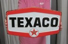 Texaco Gasoline Oil Logo 15 75  Large Metal Embossed Sign Garage Man Cave Gas