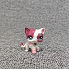 Littlest Pet Shop Collection Lps White Pink Standing Cat Sparkle Glitter