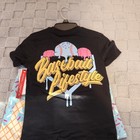 Set   Youth Small Bl101 Baseball Lifestyle Ice Cream Cotton Candy Shorts   Shirt