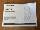 Euc Tascam Dr-05 Portable Digital Audio Recorder W 2gb Sandisk Micro Sd  Manual