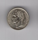Venezuela 1954 Silver Coin 1 Bolivar Horse Xf