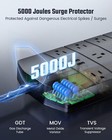 Power Strip superdanny 5000 Joules Surge Protector With 13 Ac Outlets 2 Usb-a   