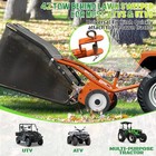 42  Tow Behind Lawn Sweeper Leaf Collector Grass Sweeper Large Hopper 18 5 Cu Ft