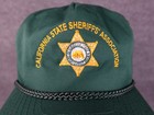 Nissin California State Sheriff s Association Badge Leather Strapback Rope Hat