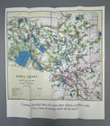 1923 Map Of Itasca County Grand Rapids Minnesota Canoe Travel Brochure Antique