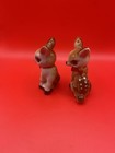 Christmas Deer Fawns Reindeer Vintage Salt Pepper Shaker Set