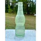 Antique Nugrape Soda Bottle  Savannah Georgia  Embossed 6 Oz Green Glass