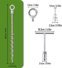 12 Pcs 14  Ground Anchors Screw-in Aluminum Tent Stakes