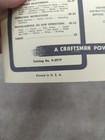 Craftsman Jig Saw   Band Saw 1952 Handbook Owners Operator s Manual