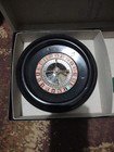 Vintage Roulette Wheel And Felt W Wheel Ball By H Baron Co 1960 s Casino Game