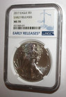 Ngc 2017-p-american Silver Eagle Early Releases-ms70